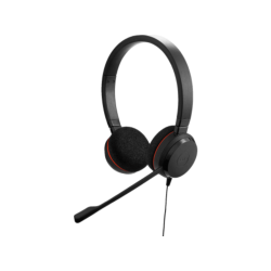 Kopfhörer mit Mikrofon | JABRA Evolve 20 Stereo UC - Office Headset (Kabelgebunden, Binaural, On-ear, Schwarz)