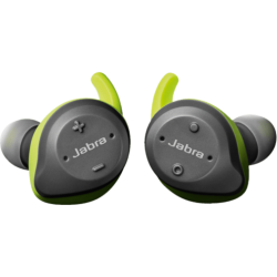 Bluetooth Kopfhörer | JABRA Elite Sport - True Wireless Kopfhörer (In-ear, Grau/gelb)
