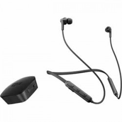 Bluetooth Headphones | MEE Audios Bluetooth Wireless Audio Transmitter For TV with N1 Bluetooth Neckband In-Ear Headphones - Black