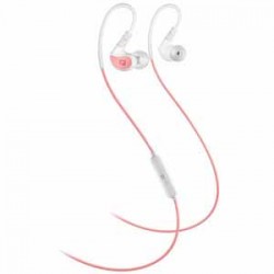 Mee EP-X1-CRWT Coral MEE audio X1 Sports earphones for runners and gym-goers secure over-the-ear fit that never falls out Noise isolating in