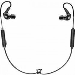MEE Audio EP-X6G2-BK Wireless in-ear headset. 10mm drivers, Over-the-ear flex-wire earhooks, IPX5 sweat- and weather-resistant, Dual built-i