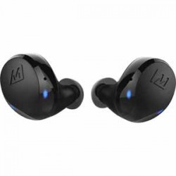 MEE Audio EP-X10-BK BLACK 3rd Gen Truly Wireless Headphones, IPX5 water resistant, BT, Up to 23 hours of battery life with included charging
