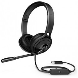 Kopfhörer mit Mikrofon | HP 1NC57AA USB 500 Headset