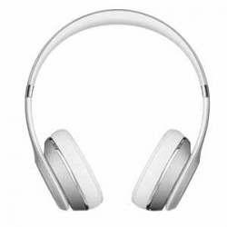 Beats By Dre Solo3 Bluetooth On-Ear Headphones with Mic Control - Silver
