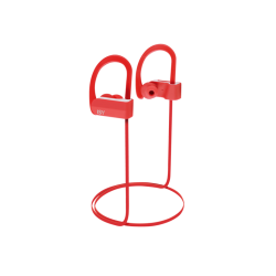 Sport-Kopfhörer | ISY IBH 3500 - Bluetooth Kopfhörer mit Ohrbügel (In-ear, Rot)