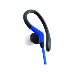 Sport-Kopfhörer | ISY IIE-1401 - Kopfhörer mit Ohrbügel (In-ear, Schwarz/blau)