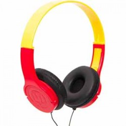 Wicked | Wicked Audio Rad Rascal Kid's Headphone - Ketchup/Mustard. Just for Kids. Kid Sized. Kid Safe Volume.  4' Cord. With a small size for little