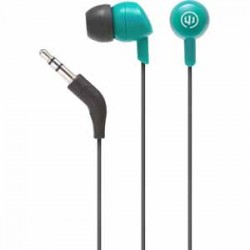 Wicked | Wicked Audio Brawl Earbud - Real Teal (Teal). Wired Earbud. 3 Cushion Pairs - Small, Medium, Large. 45-degree Smart Plug. Noise Isolation.