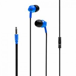 Headphones | Wicked Audio Ozer Earbud - Blue. Wired Earbud. Mic and Track Control. Angled Housing. 2 Cushion Pairs.
