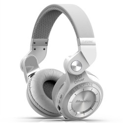 Bluedio | Bluedio T2 Kablosuz Bluetooth Kulaklık - Beyaz Headphone - SDTT2WHT