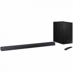 Speakers | Samsung HW-R450 Soundbar - Feel the rumble of deep bass from the wireless subwoofer. Get into the game with a special setting that optimizes