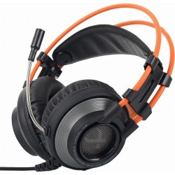Gaming Headsets | Xiberia K9 7.1 CH USB RGB Oyuncu Kulaklığı - Siyah Turuncu