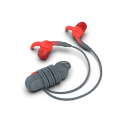 Ecouteur intra-auriculaire | IFROGZ Sound Hub Plugz - Bluetooth Kopfhörer (In-ear, Grau/Rot)