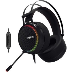 Casque Gamer | GameBooster Ghost Shark Rainbow RGB LED Titreşimli 7.1 Siyah Oyuncu Kulaklığı (GB-H8)