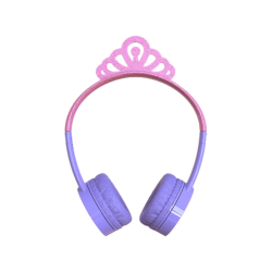 Bluetooth Headphones | IFROGZ Little Rockerz Princess - Bluetooth-Kopfhörer für Kinder (On-ear, Lila/Pink)