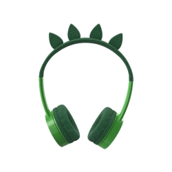 Bluetooth Headphones | IFROGZ Little Rockerz T-Rex - Bluetooth-Kopfhörer für Kinder (On-ear, Grün)