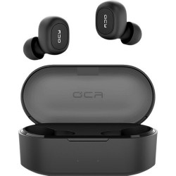 Qcy | QCY T2C Çift Mikrofonlu Şarj Edilebilir Bluetooth V5.0 Siyah Telefon Kulaklığı