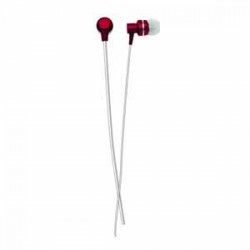 In-ear Headphones | Naxa METALLIX Isolation Stereo Earphones - Red