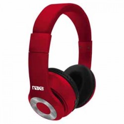 On-ear Headphones | Naxa Backspin Bluetooth® Wireless Headphones - Red
