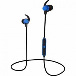 Headphones | Naxa NE-972 BLUE Bluetooth® Earphones with Ear-Hook Design and Magnet