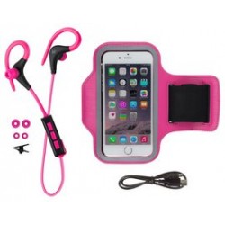 KitSound Race Wireless In-Ear Sports Headphones - Pink