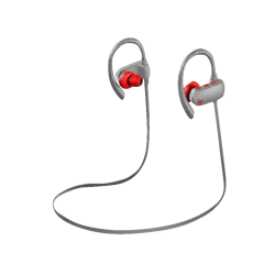 CELLULAR LINE GRASSHOPPER BT - Bluetooth Kopfhörer mit Ohrbügel (Grau/Rot)