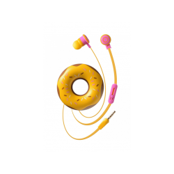 In-ear Headphones | CELLULAR LINE Cute&Sweet Donut - Kopfhörer (Braun/Gelb)