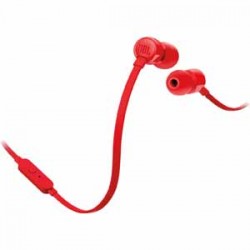 JBL Pure Bass Sound Lightweight In-Ear Headphones - Red