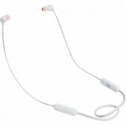 JBL Pure Bass Sound Wireless In-Ear Headphones with 6 Hour Battery Life - White