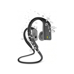 JBL Endurance DIVE - Bluetooth Kopfhörer mit Ohrbügel (In-ear, Schwarz/Grau)