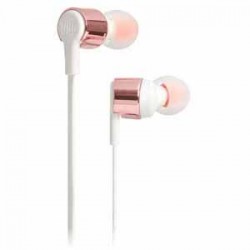 JBL Pure Bass Sound In-Ear Headphones with Metallic-Finished Housing- Rose Gold
