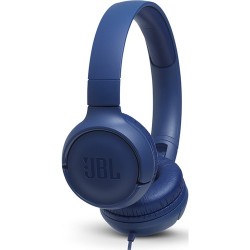 JBL T500 Mikrofonlu Kablolu Kulaküstü Mavi Kulaklık
