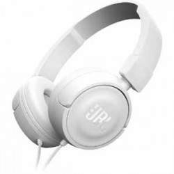 Headphones | JBL Flat-Folding & Lightweight On-Ear Headphones with Microphone - White