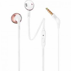 JBL Earbud Headphones with Pure Bass Sound - Rose Gold
