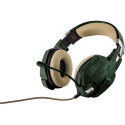 Kopfhörer mit Mikrofon | TRUST Casque gamer  GXT 322C Green Camouflage (20865)