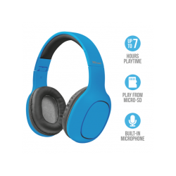 Casque Bluetooth | TRUST Dona Kablosuz Kulak Üstü Kulaklık Mavi