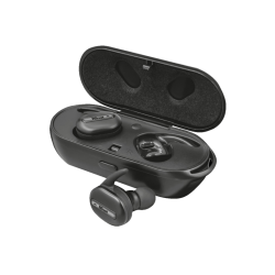 Bluetooth Kopfhörer | TRUST Urban Duet2, In-ear True Wireless Smart Earphones Bluetooth Schwarz
