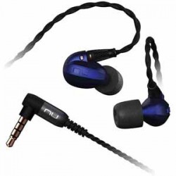 NuForce High Resolution In Ear Headphones with 4 Balanced Armature Drivers - Blue