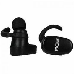 Bluetooth & Wireless Headphones | 808 Audio EarCanz TRU Earbuds with Built-in Microphone - Black
