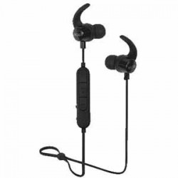 In-ear Headphones | 808 Audio Lightweight and Wireless EarCanz Fly Earbuds with Built-in Microphone - Black