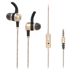 Kulak İçi Kulaklık | Snopy Rampage SN-J9 Native Mobil Telefon Uyumlu Metal Kulak İçi Gold Mikrofonlu Kulaklık