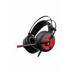 Ακουστικά τυχερού παιχνιδιού | Miracle-X2 Kırmızı Led 7.1 Surround Sound System Mikrofonlu Oyuncu Kulaklığı