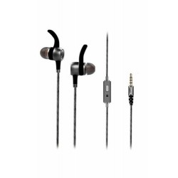 Spor Kulaklığı | SN-J9 NATIVE Mobil Telefon Uyumlu Metal Kulak içi Gri Mikrofonlu Kulaklık