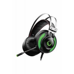 Gaming hoofdtelefoon | Miracle-X3 Yeşil Led 7.1 Surround Sound System Mikrofonlu Oyuncu Kulaklığı
