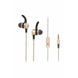 Ακουστικά sport | SN-J9 NATIVE Mobil Telefon Uyumlu Metal Kulak içi Gold Mikrofonlu Kulaklık