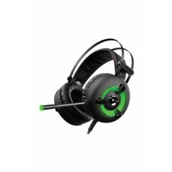 Gaming Headsets | Miracle-X2 Yeşil Led 7.1 Surround Sound System Mikrofonlu Oyuncu Kulaklığı
