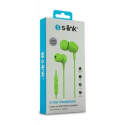 S-LINK | S-link Sl-ku160 Mobil Telefon Uyumlu Yeşil Kulak Içi Mikrofonlu Kulaklık