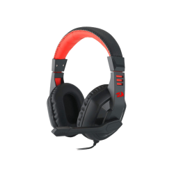 REDRAGON H120 Ares Gamer Headset, Fekete/Piros