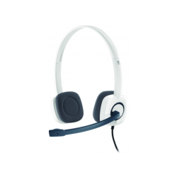 LOGITECH H150 - PC Headset (Kabelgebunden, Binaural, On-ear, Weiss/Grau)