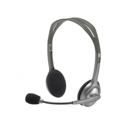 LOGITECH | LOGITECH H110 - PC Headset (Kabelgebunden, Binaural, On-ear, Schwarz/Silber)